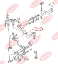 Подушка (втулка) переднего стабилизатора VW T4 90- (d=27)
