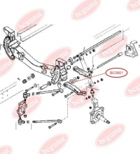 Втулка торсиона передней подвески  Iveco Daily II (d=29mm)