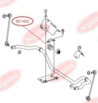 Втулка стабилизатора передняя MB Vito (W639) 09- (d=26mm)