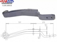 Коренной лист, полурессора двух листовая c втулкой SAF