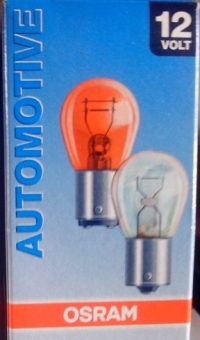 Автолампа 12V желтая
