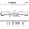 Рессора передняя 3х листовая МАН 1800 (900*900) 3х дистовая
