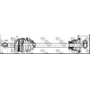 Полуось передняя 2.5-2.8dTi, L