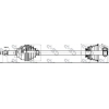 Полуось передняя L 1.9dCi 01-