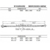 Коренной лист передней рессоры Мерседес Атего  толщина 25мм 80/860/940